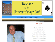 Tablet Screenshot of bankersbridgeclub.com
